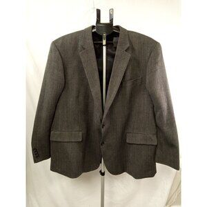Stafford Men's Merino Wool Black/White Sport Coat Size 52R